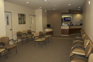 Graduate orthodontic clinic waiting room